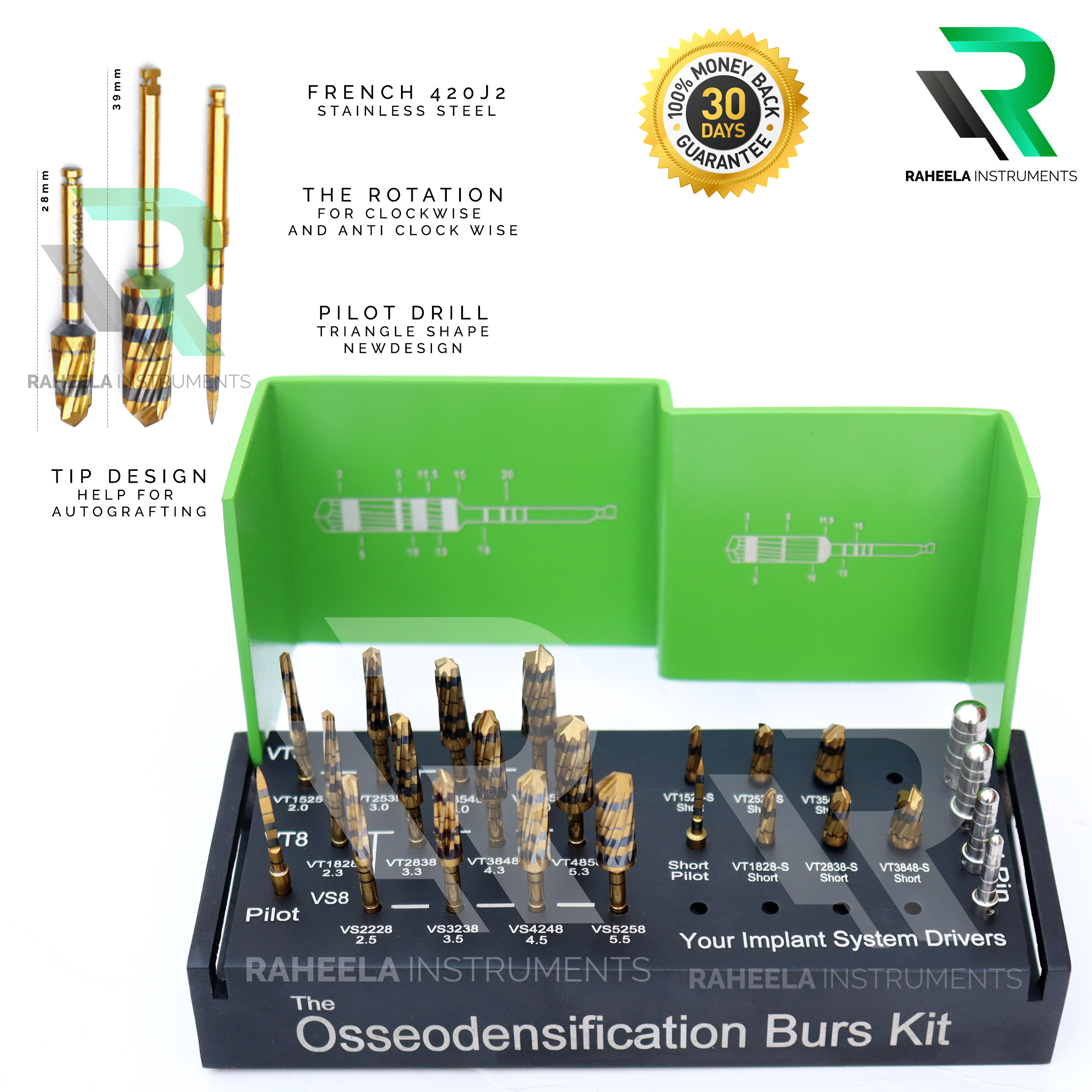 Dental Drill Burs Kit